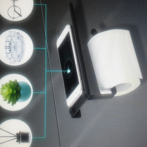 Toilet paper holder and shelf set - Picture 5 of 6